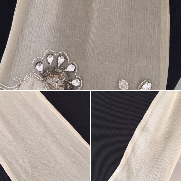 🚫SOLD🚫 Dries Van Noten • Silk Bead Embellished Bib Scarf - Picture 8 of 8